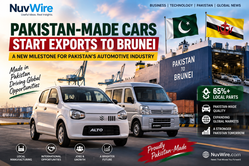 Pakistan-made Suzuki Alto and Suzuki Every start exports to Brunei