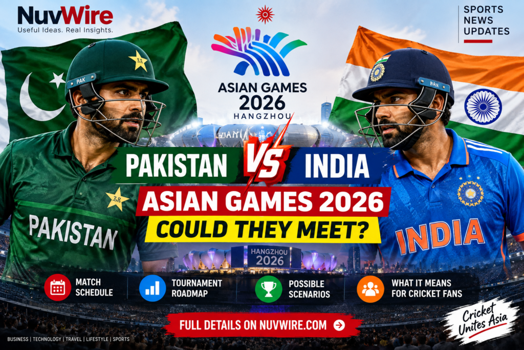 Pakistan vs India cricket teams at Asian Games 2026