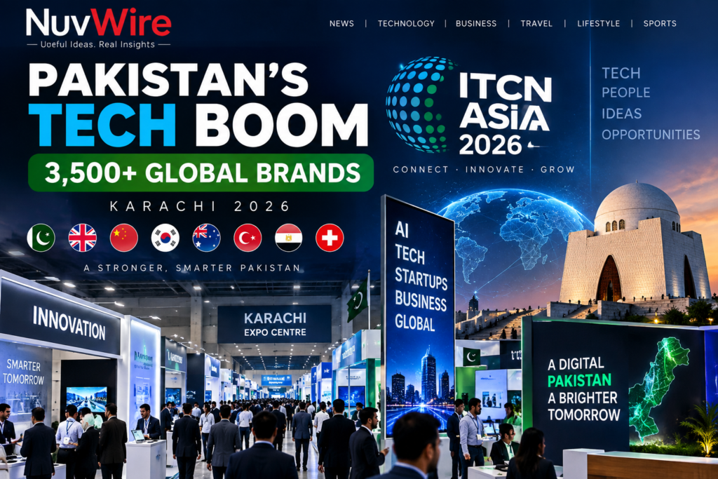 ITCN Asia 2026 technology event in Karachi with global brands
