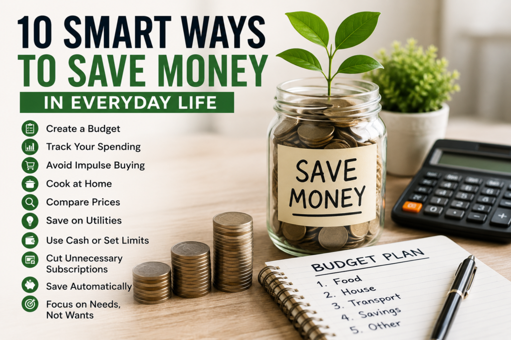10 smart ways to save money in everyday life